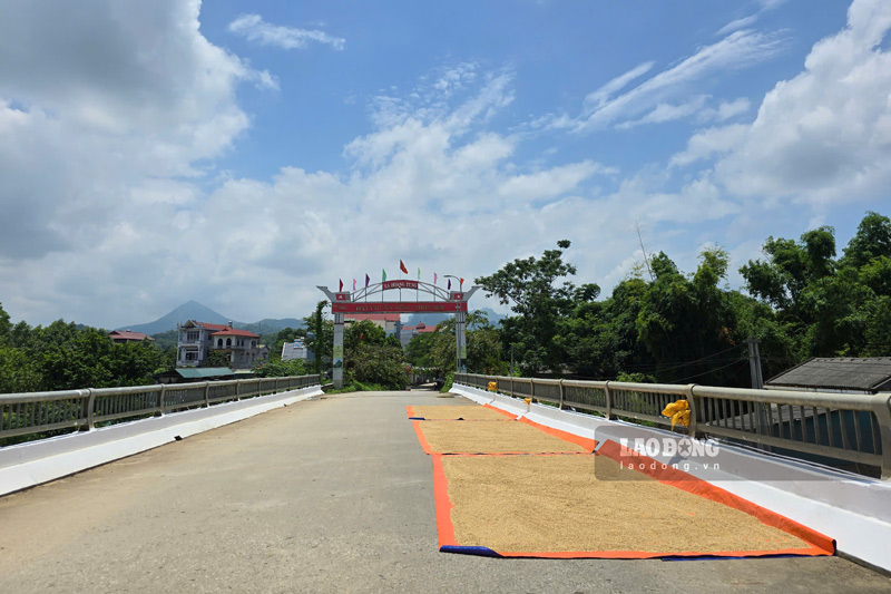 Nguoi dan tan dung mot so khong gian de phoi lua moi khi co nang. Anh: Tan Van