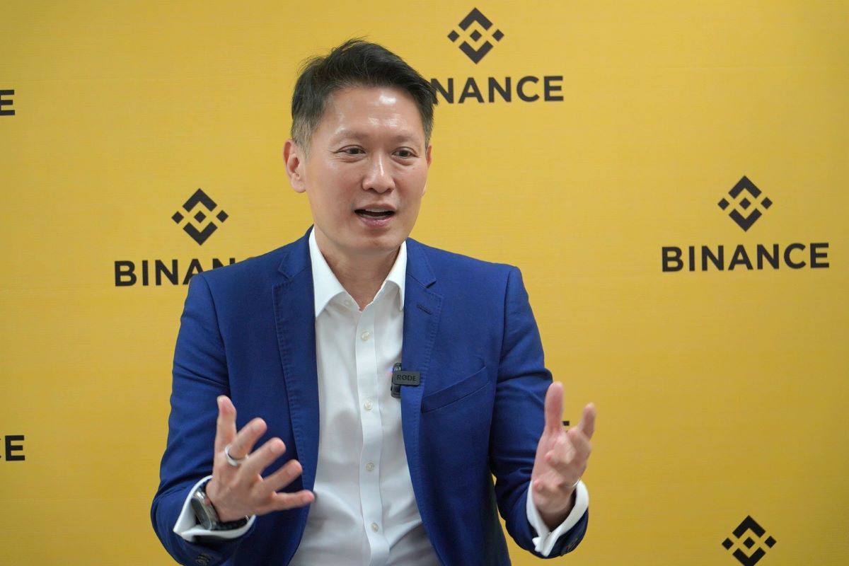 Ong Richard Teng, CEO cua Binance xac dinh Viet Nam la mot mat xich quan trong trong chien luoc phat trien va thuc day tai san so toan cau. Anh: Chan Phuc