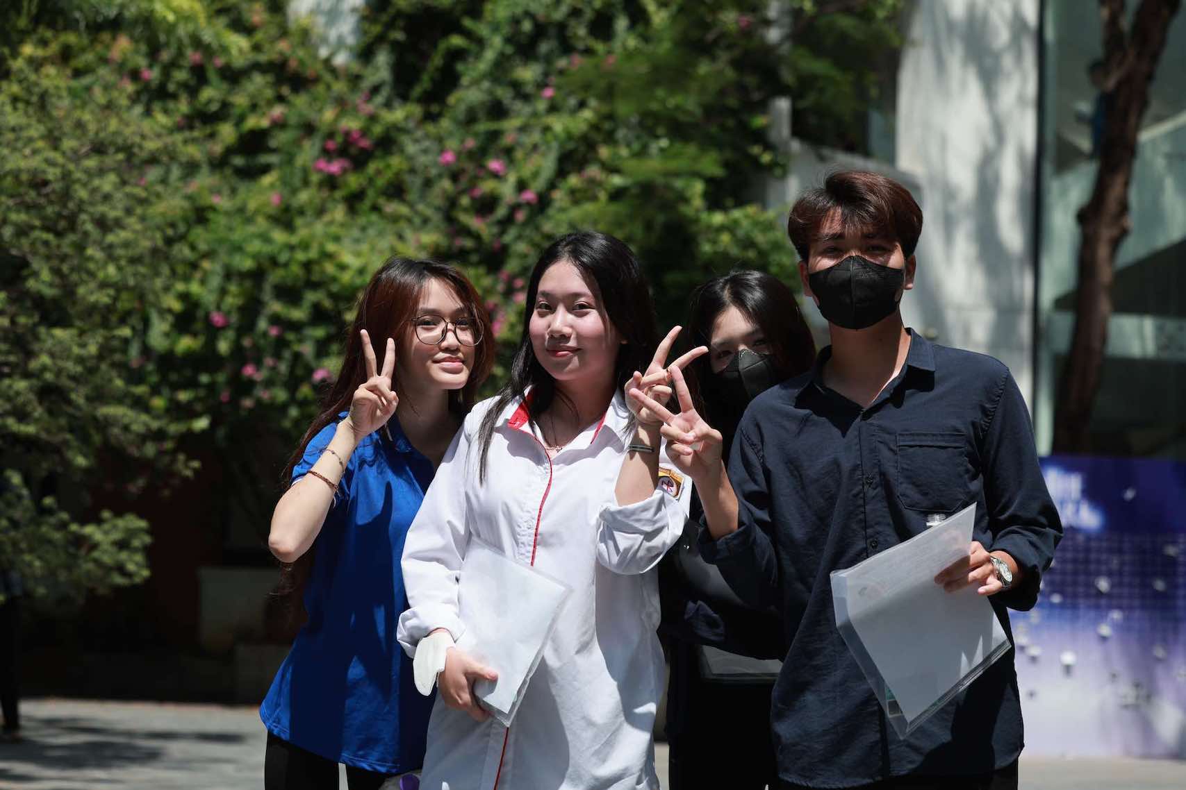 Candidates taking the 2025 high school graduation exam. Photo: Hai Nguyen