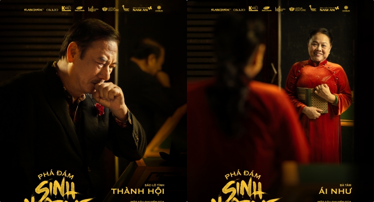 The two stars of Thanh Hoi and Ai Nhu act in a movie. Photo: Galaxy.