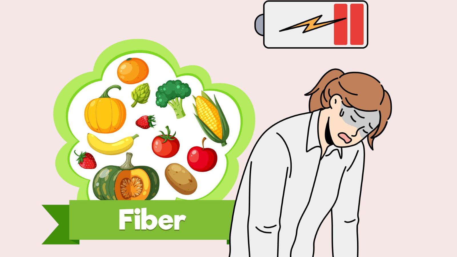 La fatigue est l'un des signes indiquant que vous ne fournissez pas suffisamment de fibres a votre corps. Graphique : Thanh Thanh