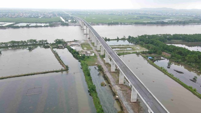 Du an duong bo ven bien doan di qua Hai Phong. Ảnh: Hoang Khoi