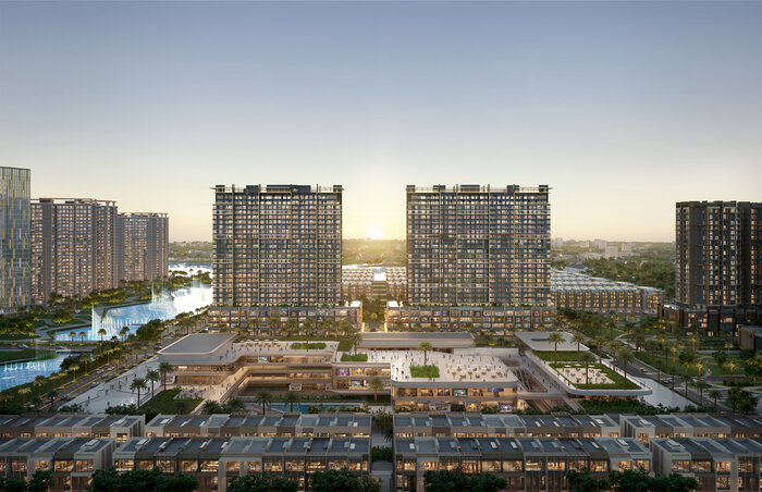 Bo suu tap penthouse toa lac o vi tri cao nhat cua hai toa thap Lumiere Midtown, huong tron he tien ich chuan quoc te cua The Global City