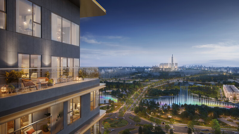 Tam view panorama vinh vien tu nhung can penthouse va penthouse duplex cua Lumiere Midtown