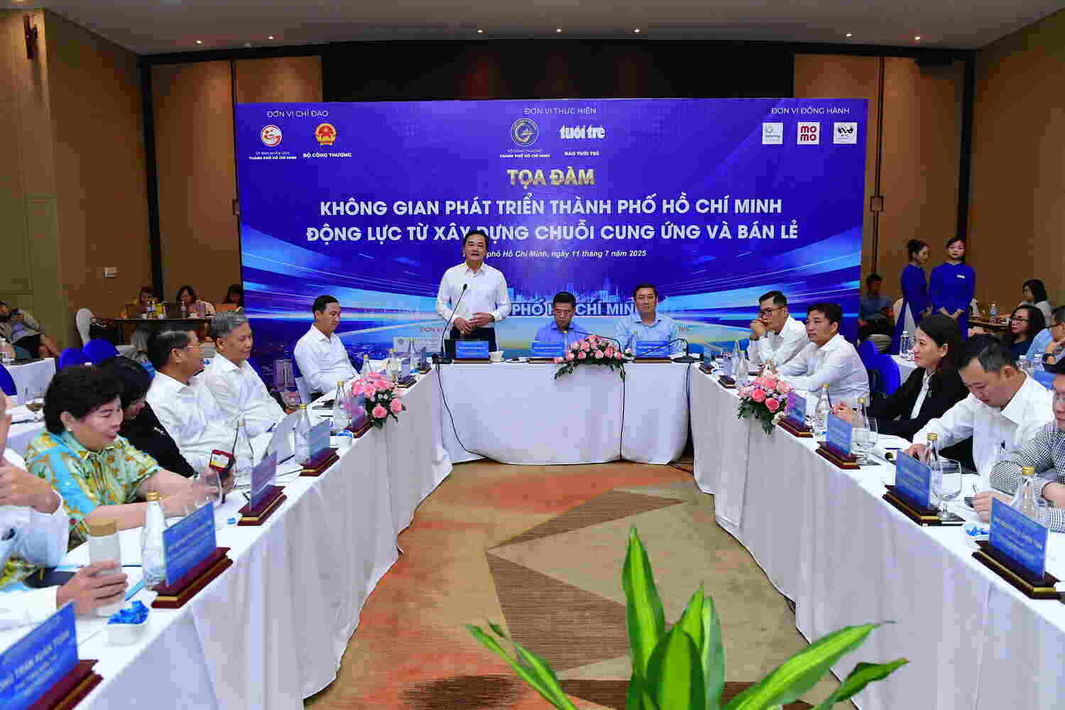 Hoi nghi “Khong gian phat trien TP.HCM – Dong luc tu chuoi cung ung va ban le” dien ra chieu ngay 11.7 tai phuong Vung Tau. Anh: Momo