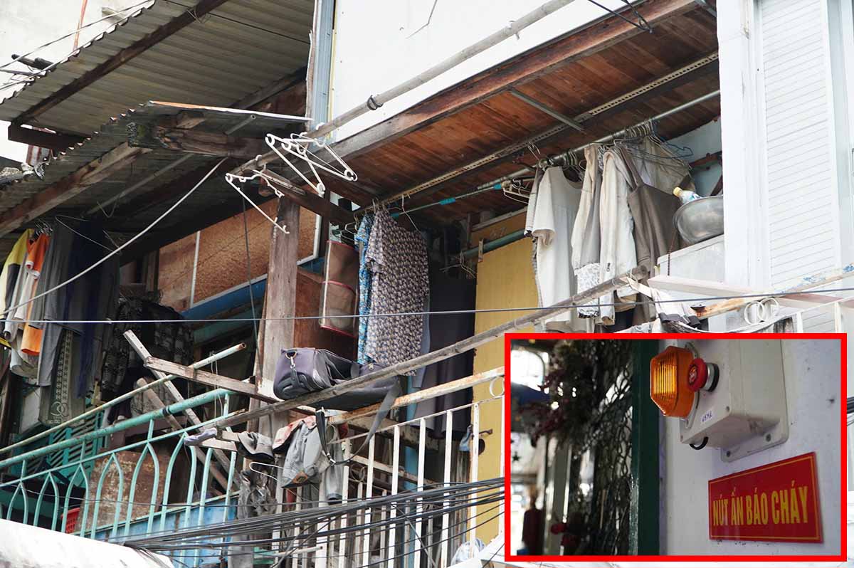 Super-small neighborhood in the heart of Ho Chi Minh City has a fire fighting system, people are still not assured
