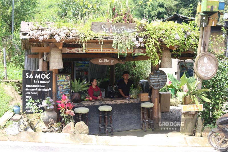 Quán ăn Sa Mộc Quán ở xã Tả Van (Lào Cai). Ảnh: Phạm Quỳnh