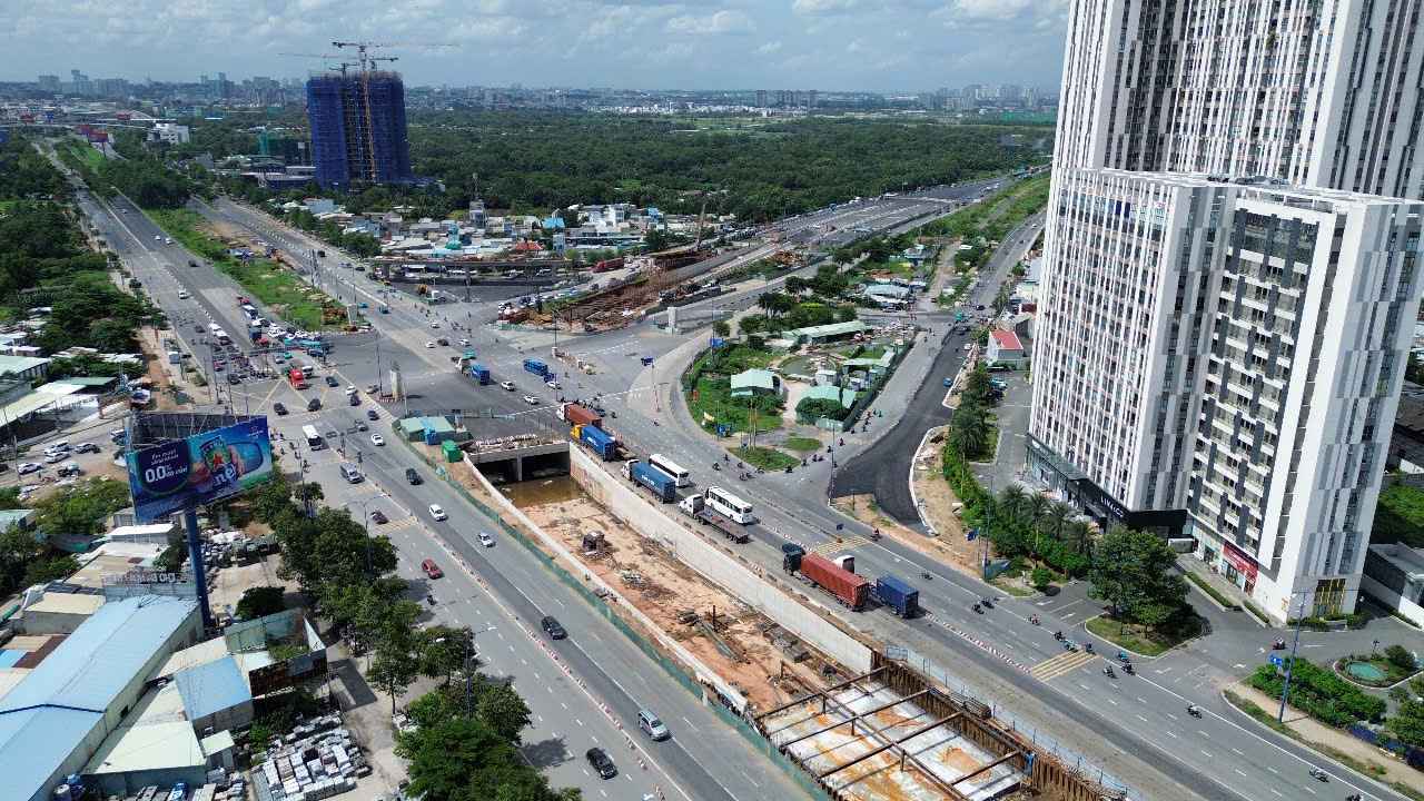 Du an mo rong duong noi cao toc TPHCM - Long Thanh se dong bo voi du an nut giao An Phu. Anh: Anh Tu
