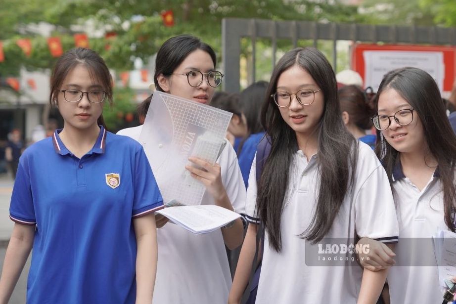 Thi sinh tham du ki thi tot nghiep THPT nam 2025. Anh: Vu Linh