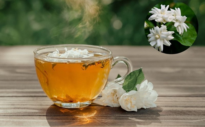 This is an extremely simple way to make jasmine tea at home. Graphics: Mai Huong