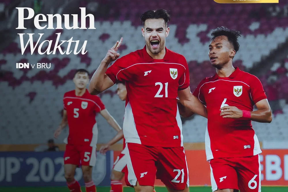 U23 Indonesia won a big match against U23 Brunei 8-0, leading Group A of the 2025 U23 Southeast Asian Championship. Photo: Indonesian Federation of Labor