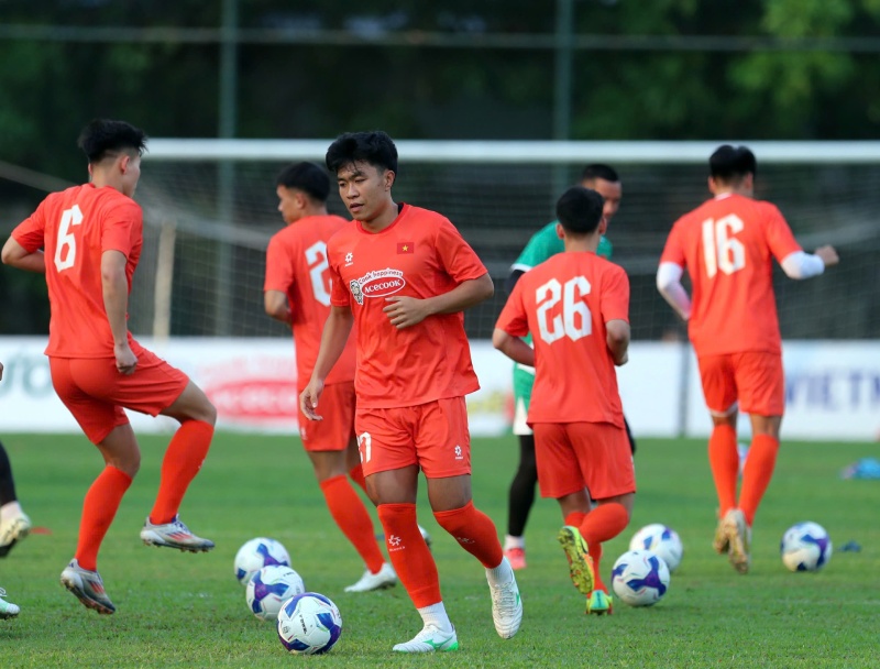 Pham Ly Duc la thu linh hang phong ngu cua U23 Viet Nam tai giai U23 Dong Nam A. Anh: VFF