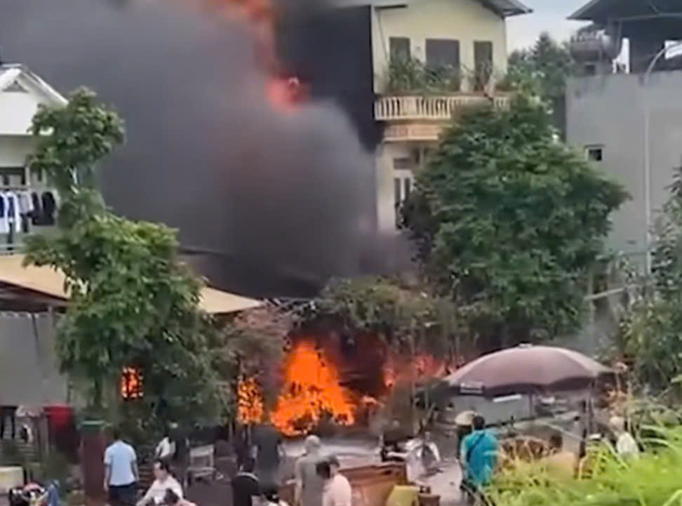 火災現場。写真:Long Quang