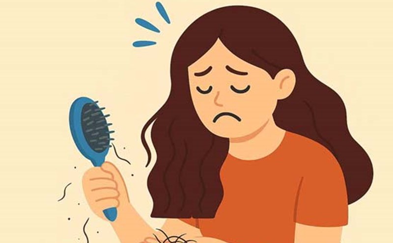 How to prevent hair loss due to wearing a helmet. Graphics: Hoang Loc