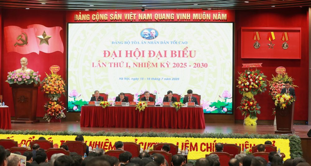 Dang bo Toa an nhan dan toi cao to chuc Dai hoi dai bieu lan thu nhat, nhiem ky 2025 – 2030. Anh: Kim Thanh