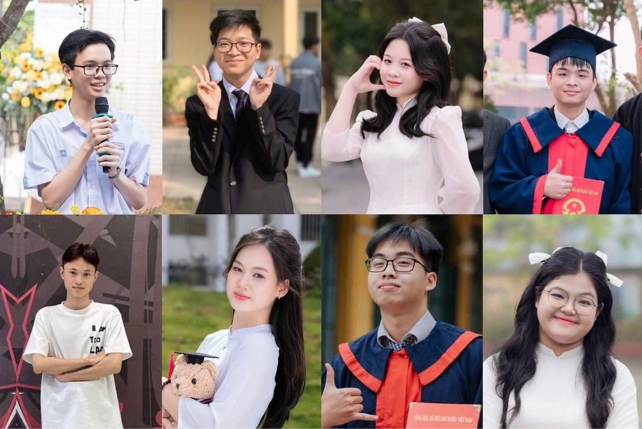 The 2025 high school graduation exam recorded many valedictorians with 30/30 points from different provinces and cities. Graphics: Phuong Anh