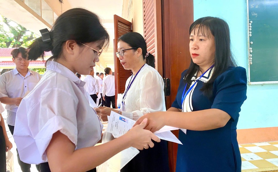 Candidates from Gia Lai province take the 2025 High School Graduation Exam. Photo: Hoai Phuong