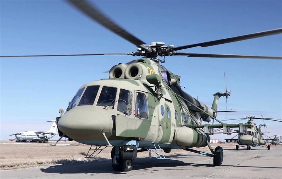 Helicoptero MI-8 de Rusia. Foto: Tass