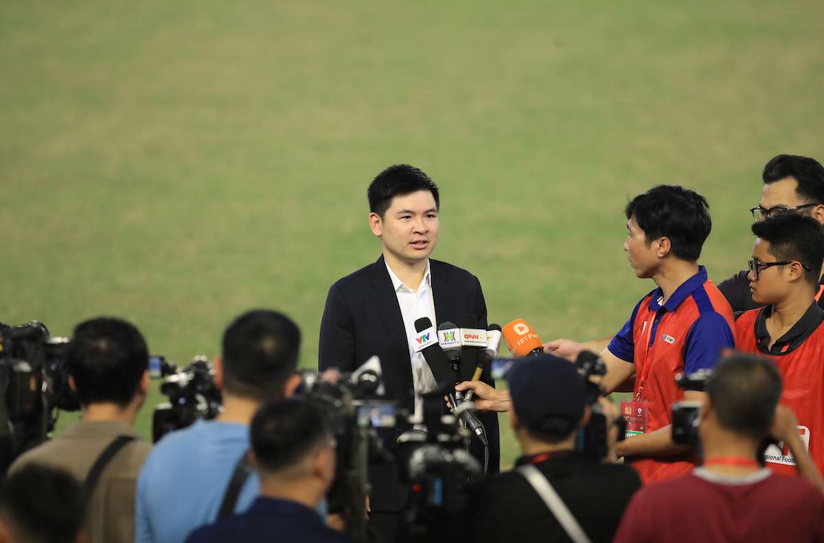 Pho chu tich Tap doan T&T Group Do Vinh Quang khang dinh san sang dong hanh voi Hiep hoi The thao Cong an Nhan dan to chuc nhieu giai dau tam co hon nua. Anh: T&T.