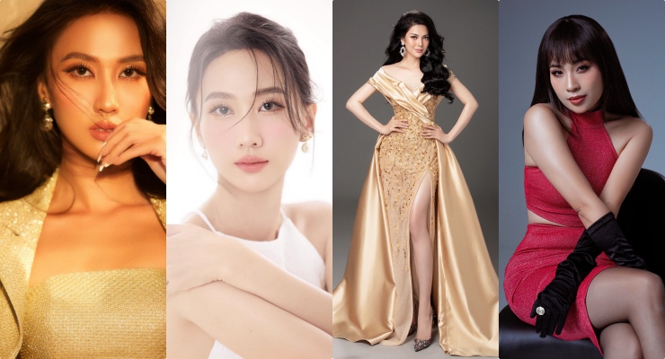미녀들은 미스 그랜드 베트남 2025에 참가한 예술가들입니다. 사진: 황금 연꽃.