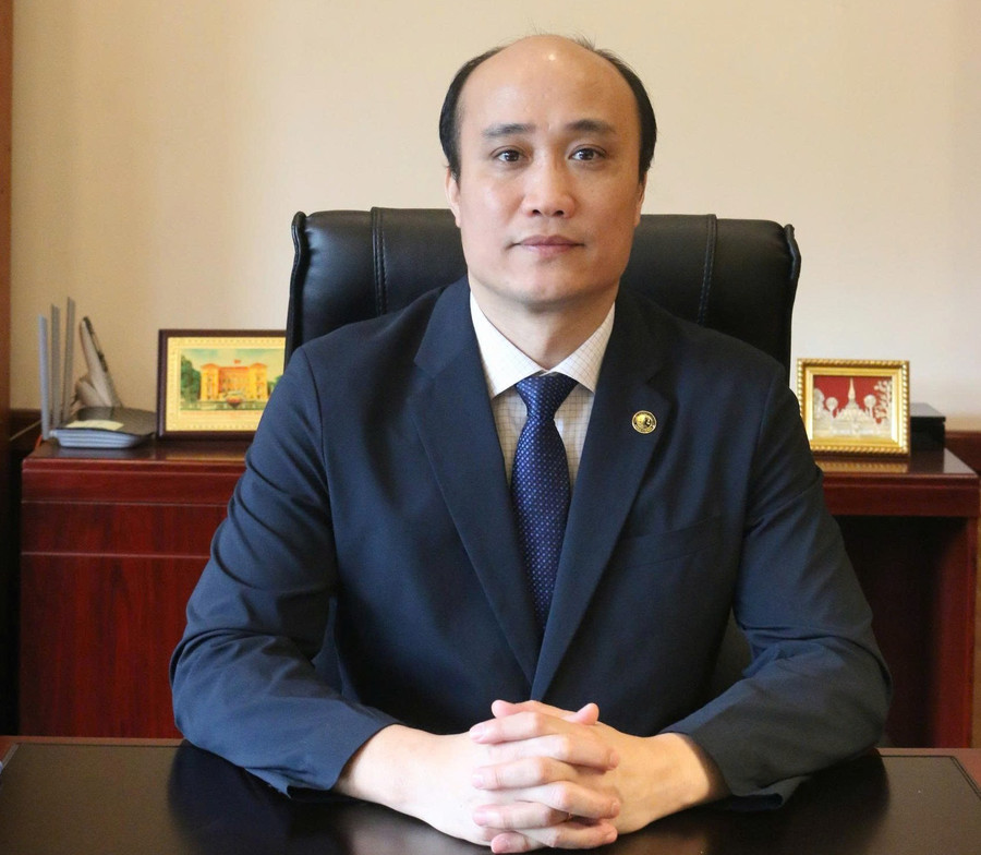 PGS.TS Tô Văn Hoà - tân Hiệu trưởng Trường Đại học Luật Hà Nội. Ảnh: Đức Vân 