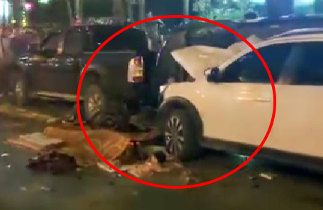 연쇄 충돌 사고 현장. 사진: Van Anh