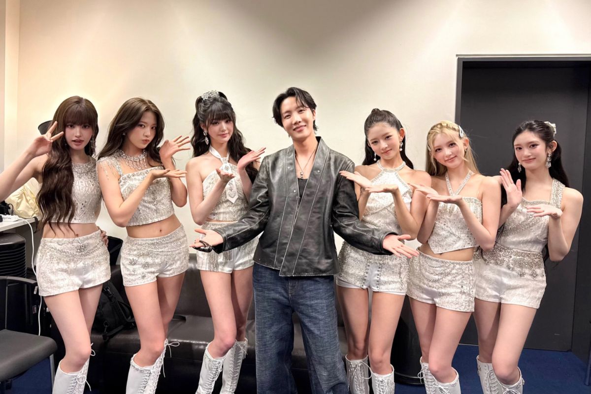 J-Hope（BTS）とIve Girl Group。写真：宇宙船のエンターテイメント