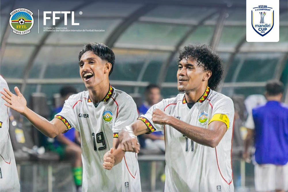 Timor-Leste had a dramatic 4-4 draw in the 2025 U23 Southeast Asian tournament. Photo: Timor-Leste Labor Federation