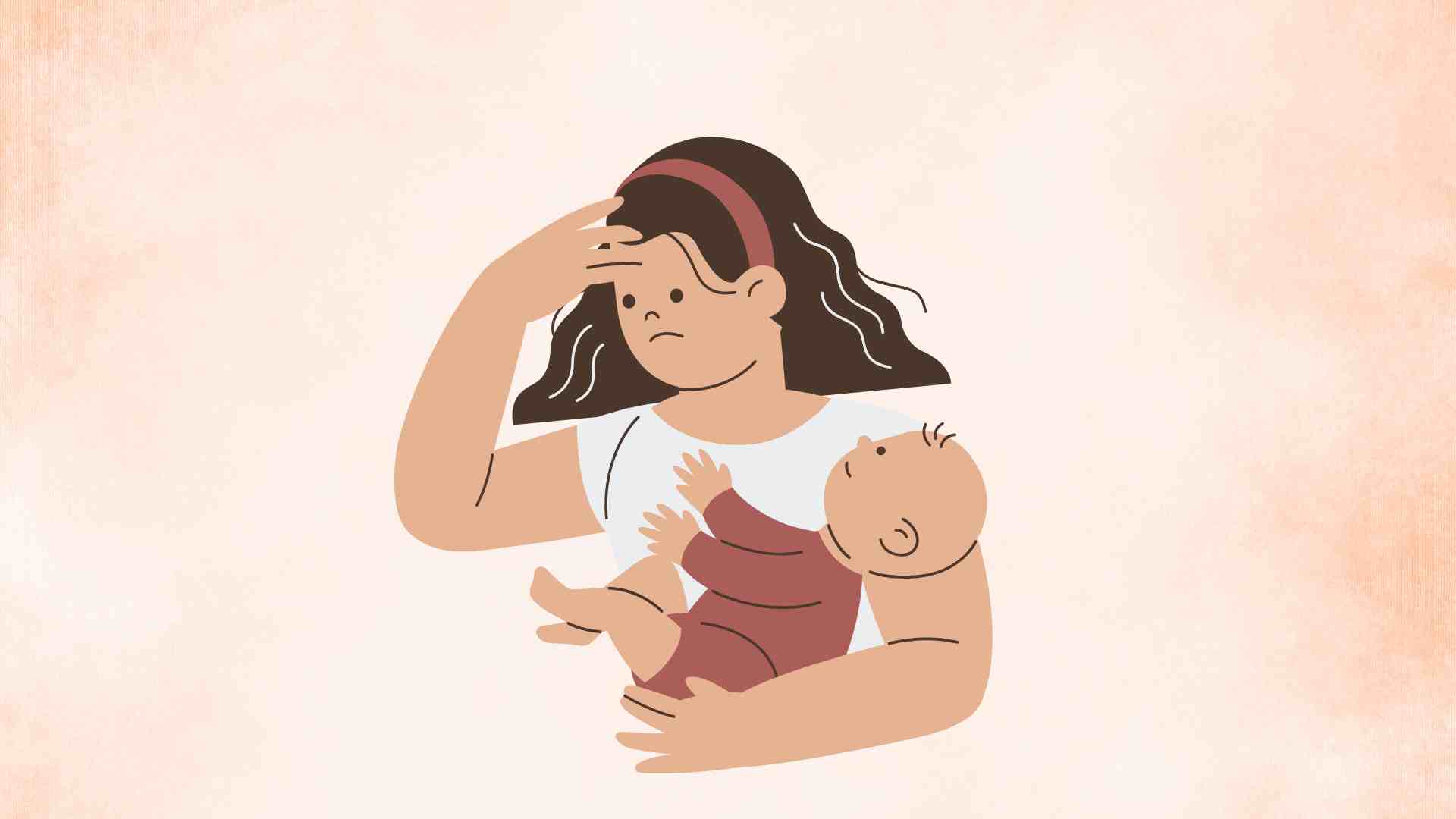 Postpartum women often experience hair loss. Graphic photo: Hoang Loc