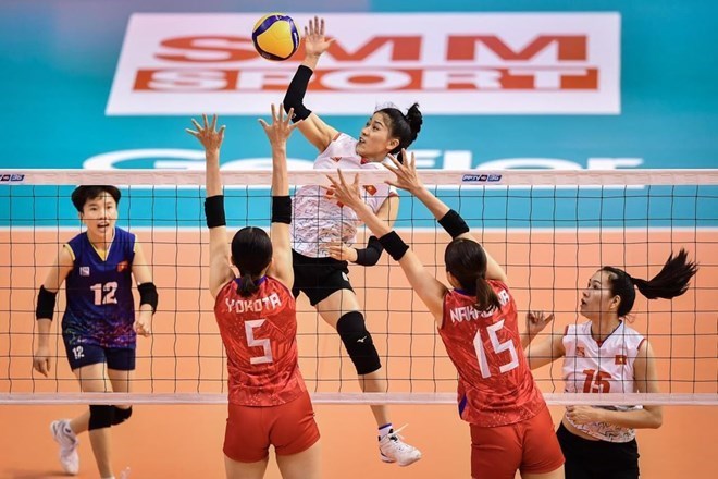 The Vietnam women's volleyball team will meet U21 Canada. Photo: VFV