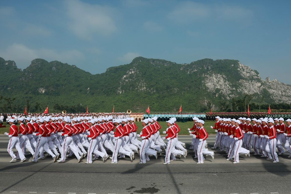 Doan ruoc duoc truyen thong cach mang tien ra khu vuc le dai. Anh: Hai Nguyen