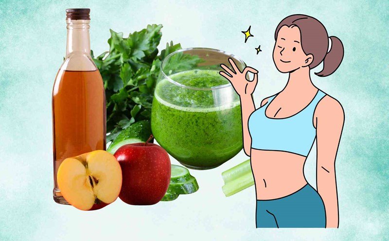 Detox water helps lose weight on the waist after 7 days. Graphic photo: Thai Anh