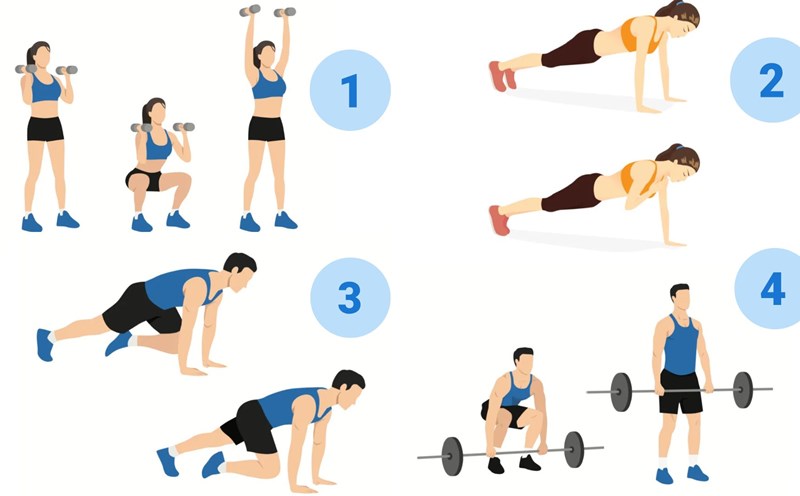 Exercise helps reduce belly fat. Graphics: Thanh Thanh