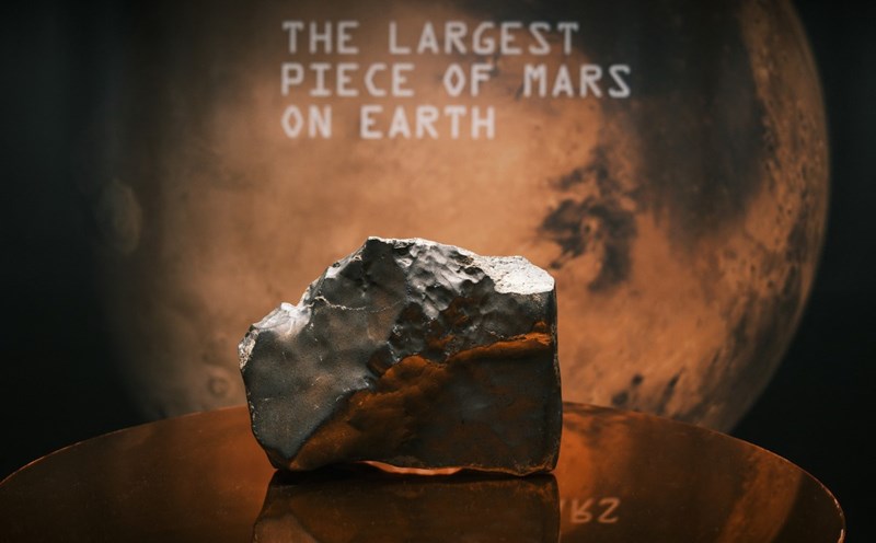 The largest Martian meteorite ever found on Earth is being sold for $5.3 million. Photo: AFP