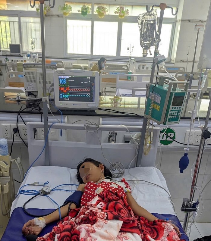 Benh vien Nhi dong TP Can tho bao dong sot xuat huyet dang dien tien nhanh. Anh: Benh vien Nhi dong Can Tho.