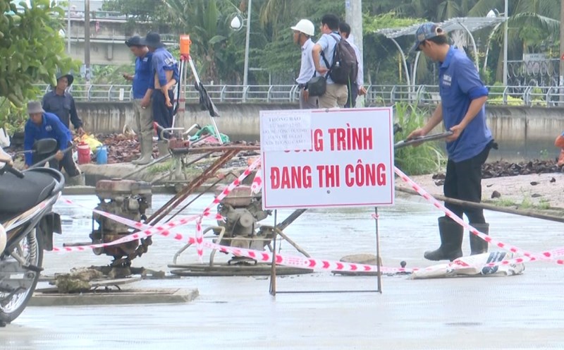 The Cai Son canal embankment project worth nearly 315 billion VND in Can Tho is about to be completed