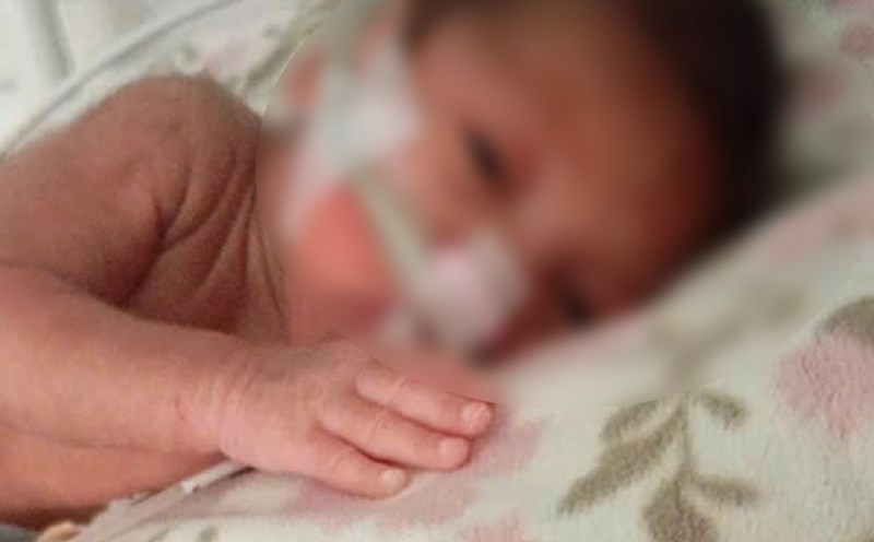 Doctors in Khanh Hoa have just successfully saved the life of a premature baby, only 26 weeks pregnant, weighing 700 grams. Photo: Huu Long