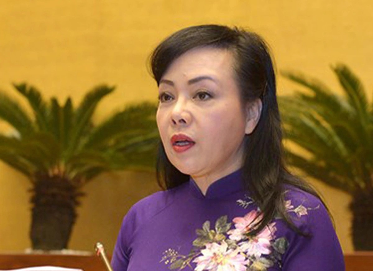Nguyen Bo truong Bo Y te Nguyen Thi Kim Tien. Anh: Quochoi.vn