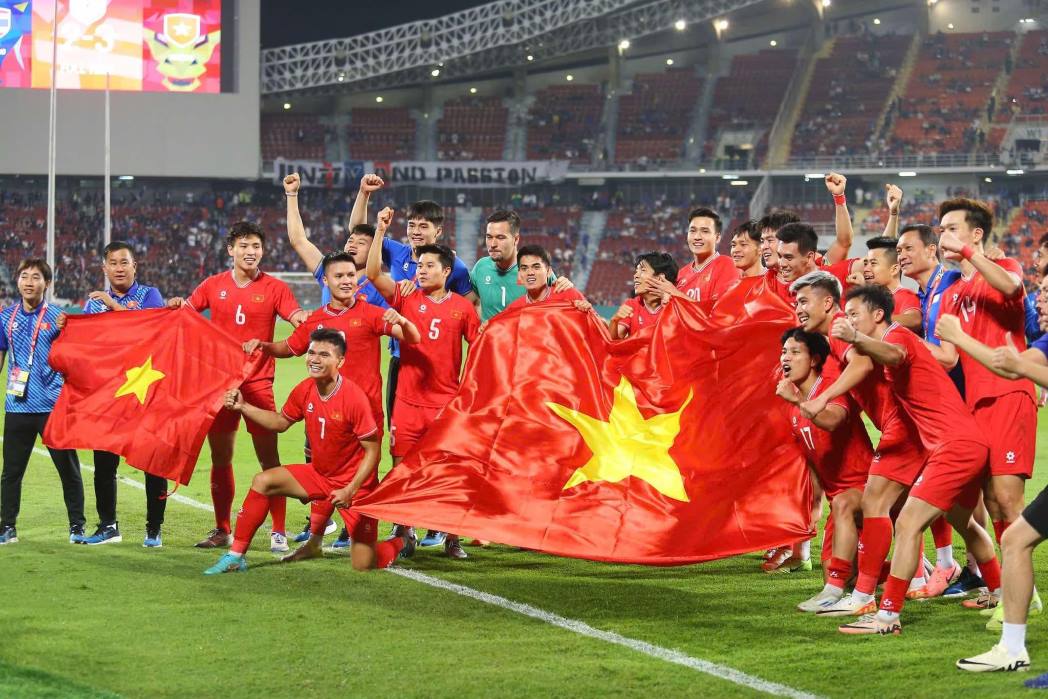 Doi tuyen Viet Nam vo dich ASEAN Cup. Anh: Thanh Vu