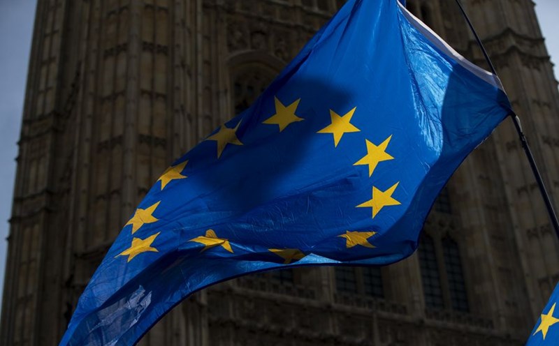 Flag of the European Union (EU). Photo: Xinhua