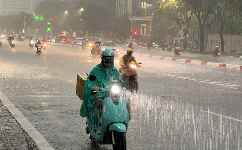The weather forecast for the North is that there will be widespread rain from the night of July 20. Photo: Tung Giang