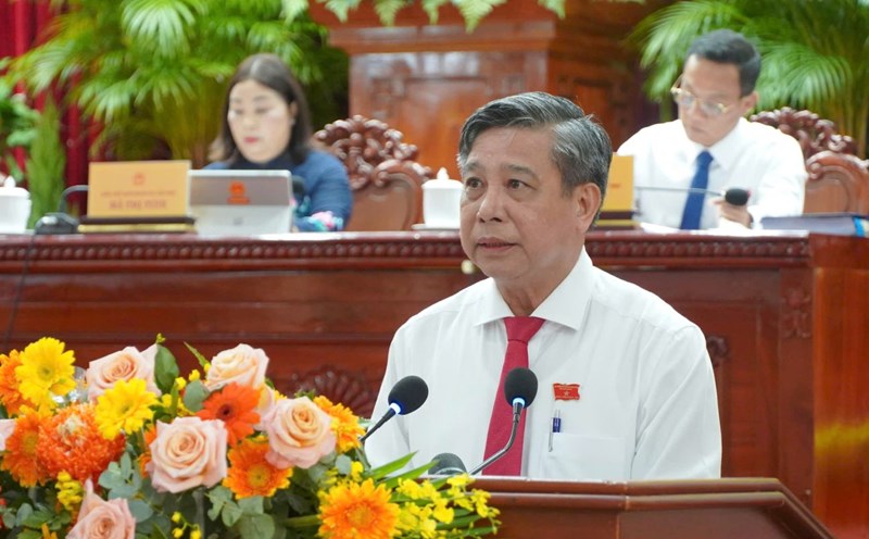 Mr. Dong Van Thanh - Standing Deputy Secretary of the City Party Committee, Chairman of the People's Council of Can Tho City - is in charge of the general responsibility and comprehensively directs the activities of the People's Council. Photo: Ta Quang