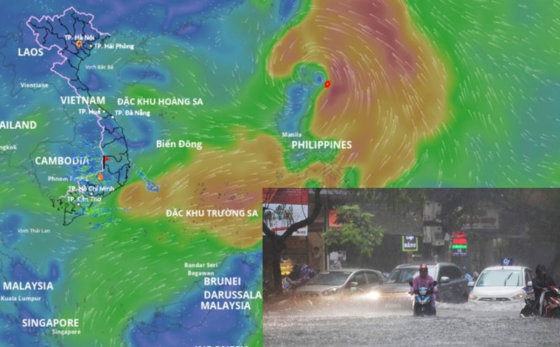 Typhoon Wipha is forecast to affect mainland Vietnam causing rain from July 21. Photo: An An/ Source: Vietnam Disaster Monitoring System