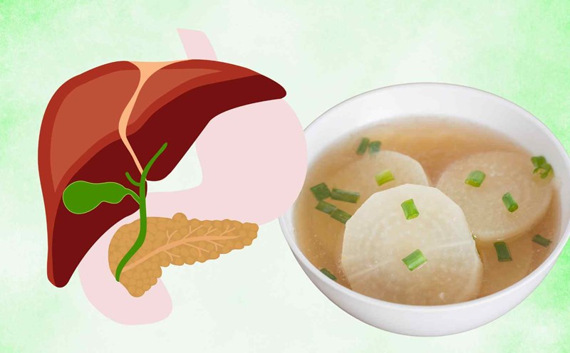 The folk soup helps the liver to be clean and poisoned after a few days of eating. Graphic photo: Thai Anh