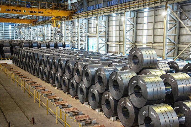 Hoa Phat Dung Quat 제철소 단지(Quang Ngai)는 Hoa Phat 그룹의 가장 크고 현대적인 생산 단지로 설계 용량은 연간 거의 1 200만 톤입니다. 사진: Hoa Phat 그룹