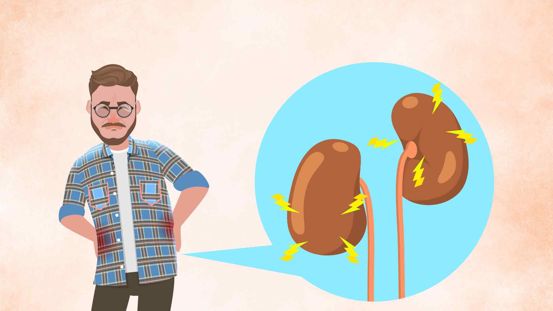 夜の悪い習慣のために腎不全。グラフィック:Hoang Loc