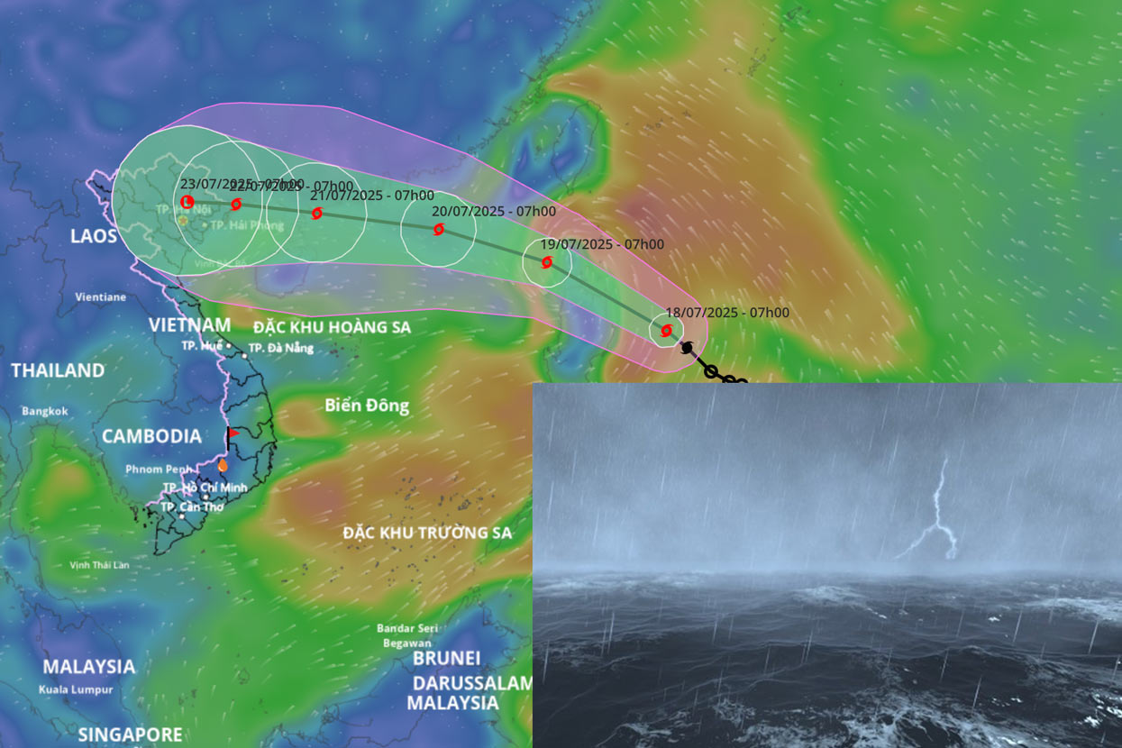 Storm Wipha is about to strengthen, entering the East Sea in the next 24 hours
