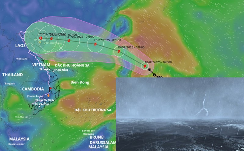 Storm Wipha is about to strengthen, entering the East Sea in the next 24 hours