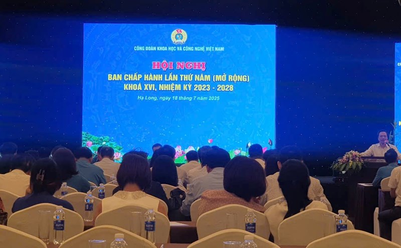 The 5th Conference of the Executive Committee of the Vietnam Science and Technology Trade Union, term 16, 2023-2028. Photo: Nguyen Hung