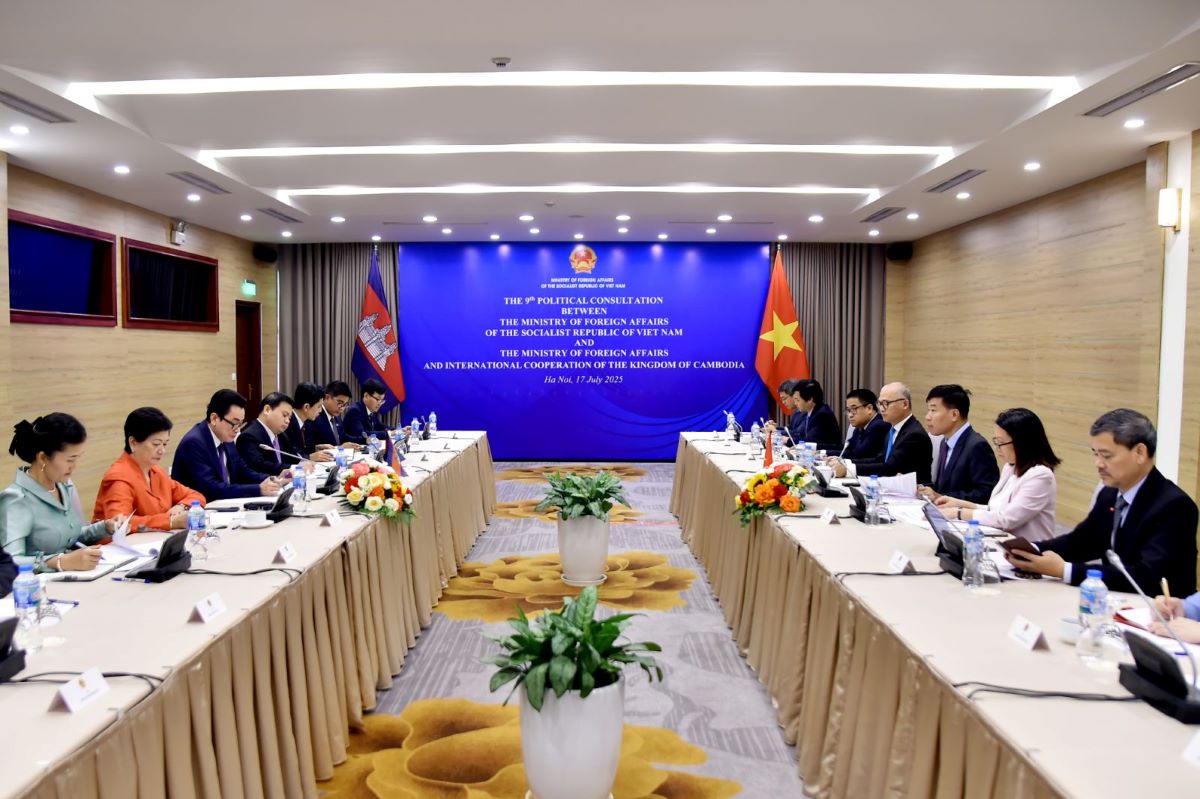 Quang canh cuoc Tham khao Chinh tri lan thu 9 giua hai Bo Ngoai giao Viet Nam - Campuchia. Anh: Bo Ngoai giao